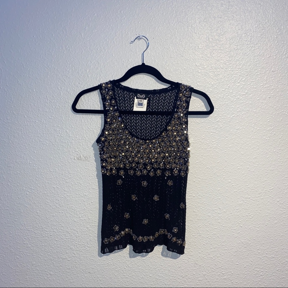 dolce and gabbana lace tank top